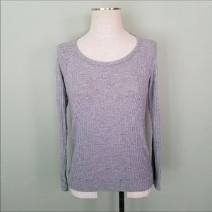 Chador open back waffle knit top. Size small.